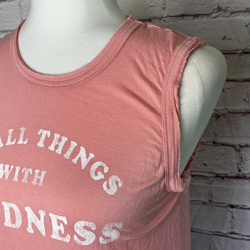 Grayson/Threads “Do All Things With Kindness” Sleeveless Top - Picture 2 of 6